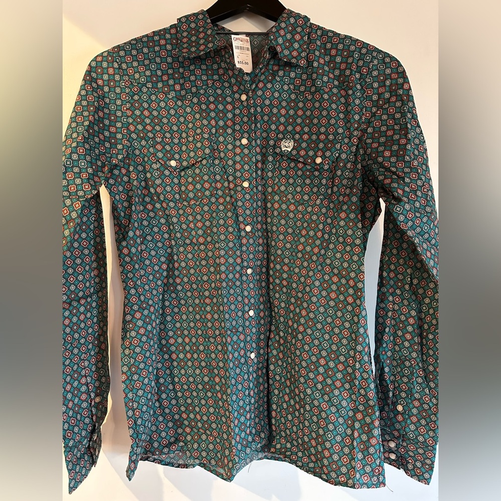 Cinch Women’s Patterned Long Sleeve Shirt